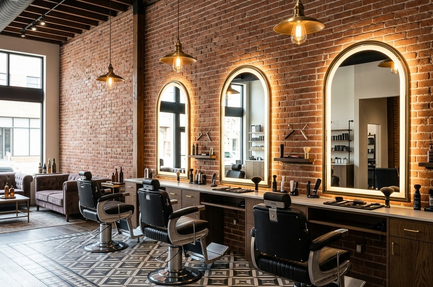 Inside AI Barber studio